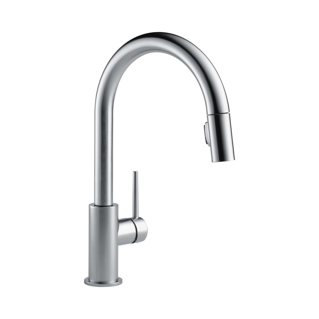 Delta 9159 Trinsic Single Handle Pull Down Kitchen Faucet Arctic Stainless