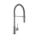 Delta 9659 Trinsic Pro Single Handle Pull Down Kitchen Faucet Spring Spout Chrome