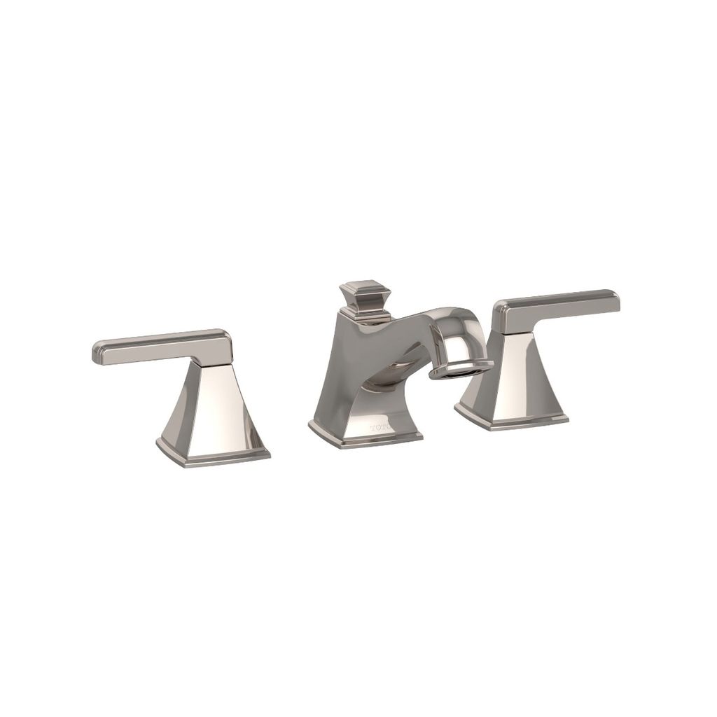 TOTO TL221DD12 Connelly Widespread Lavatory Faucet Polished Nickel