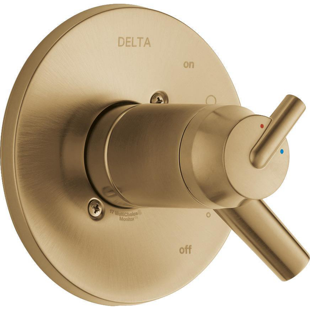 Delta T17T059 Trinsic Thermostatic Valve Only Trim Champagne Bronze