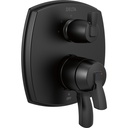 Delta T27876 Stryke 17 Series Integrated Diverter Trim Less Handle Matte Black