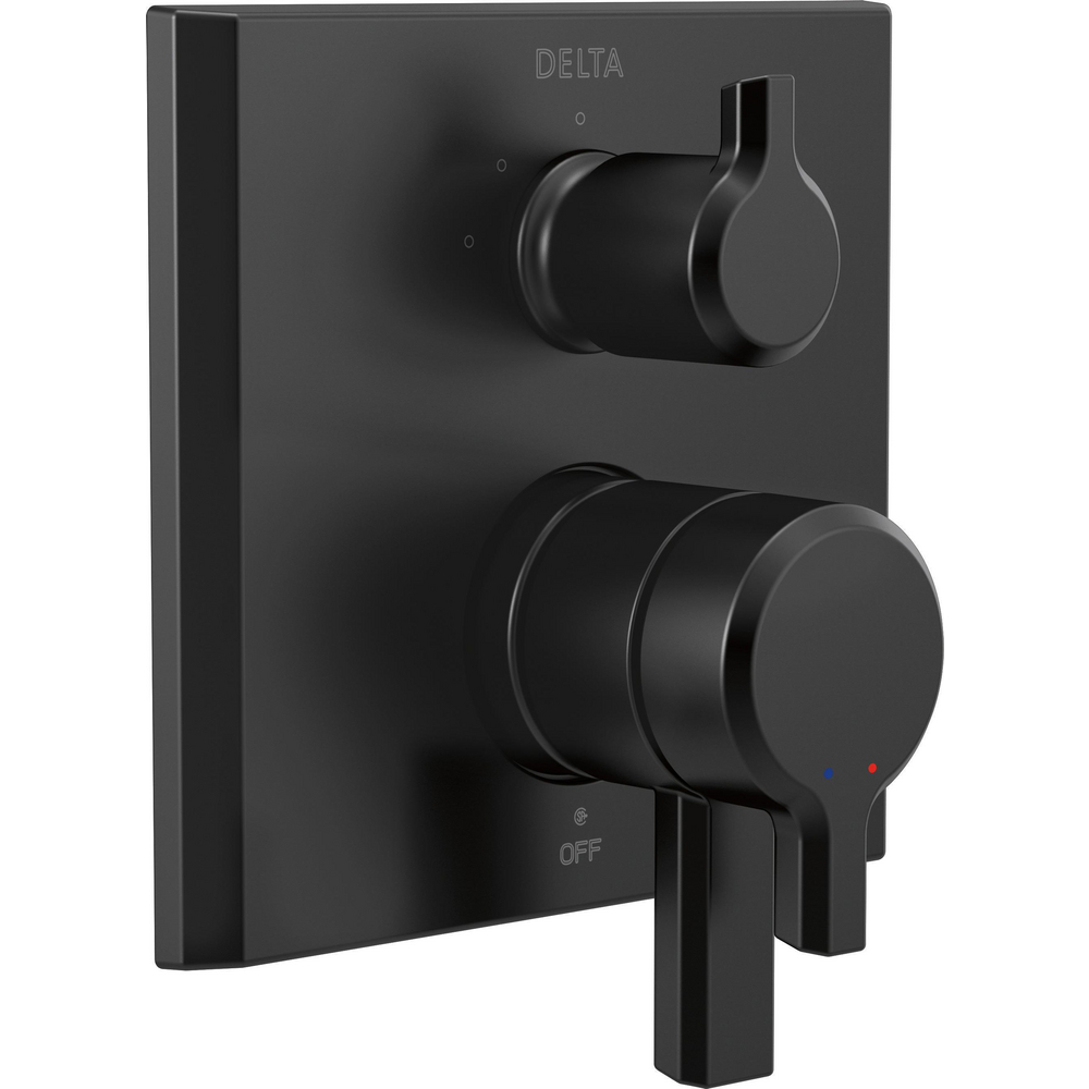 Delta T27899-BL Pivotal 14 Series Integrated Diverter Trim Matte Black