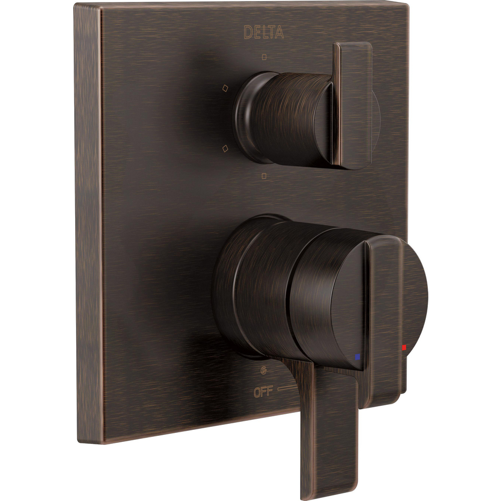 Delta T27967 Angular Modern Monitor 17 Series Valve Trim 6 Setting Integrated Diverter Venetian Bronze