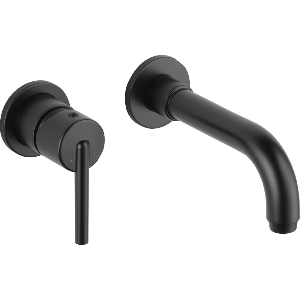 Delta T3559LF Trinsic Single Handle Wall Mount Bathroom Faucet Trim Matte Black