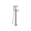 Delta T4797 Cassidy Traditional Floor Mount Tub Filler Trim Less Handle Stainless
