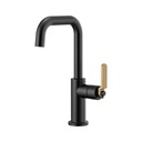 Brizo 61054LF-BLGL Litze Square Spout Bar Faucet Luxe Gold Matte Black