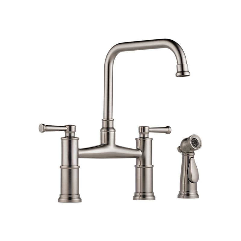 Brizo 62525LF-SS ARTESSO Two Handle Bridge Kitchen Faucet With Spray