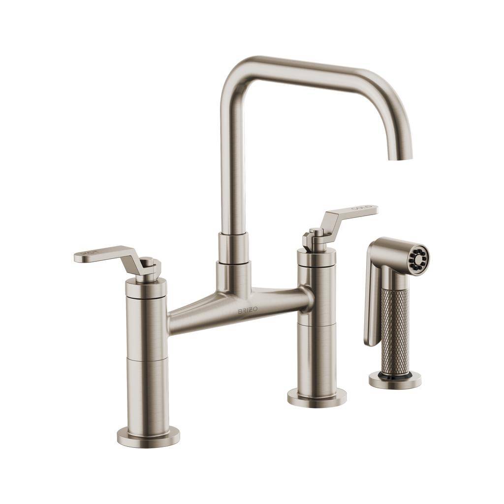 Brizo 62554LF-SS Litze Bridge Faucet Square Spout Stainless