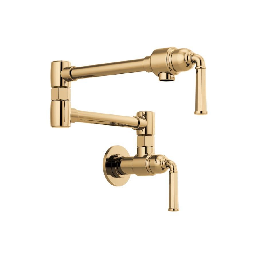 Brizo 62874LF-PG Rook Wall Mount Pot Filler Polished Gold