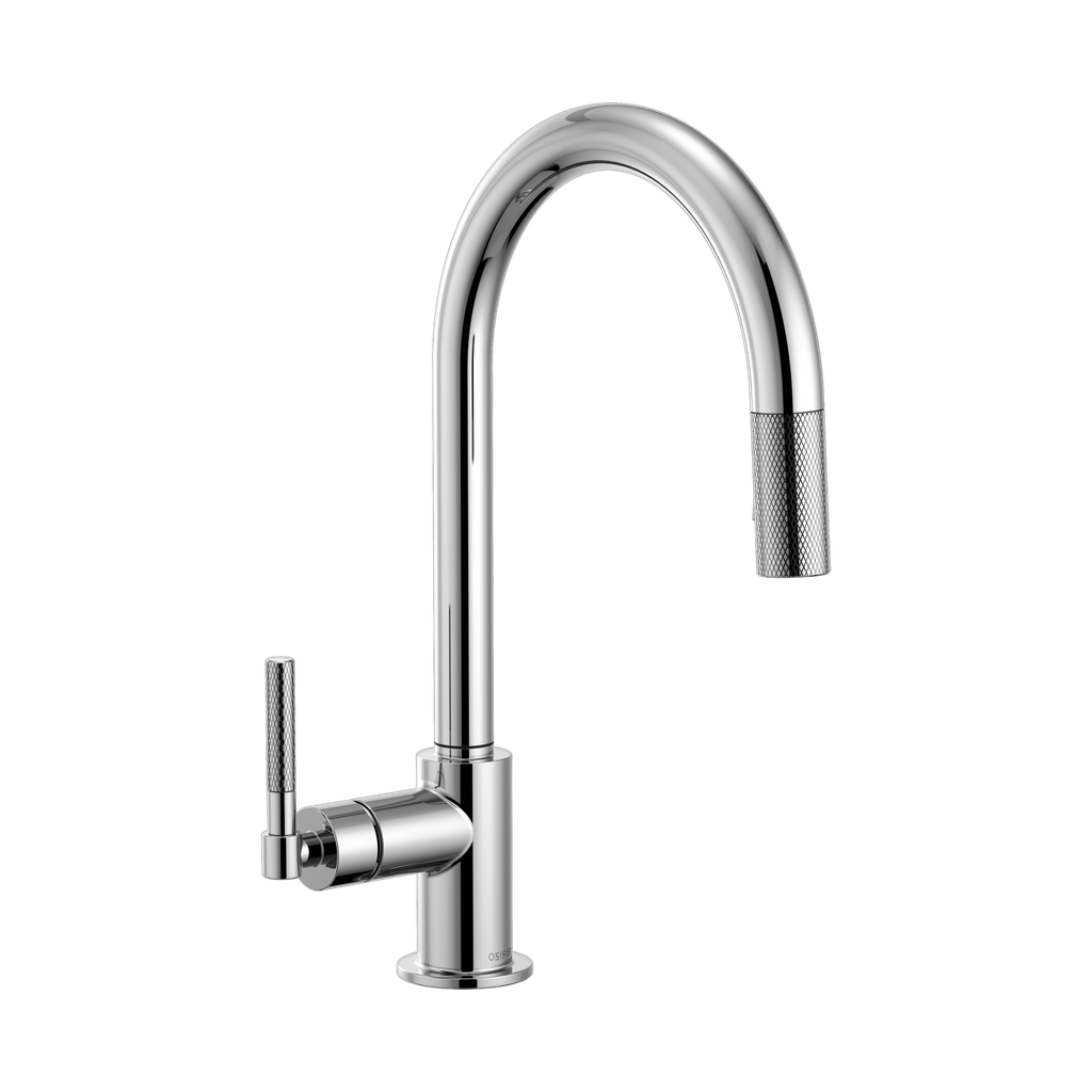 Brizo 63043LF-PC Litze Arc Spout Pull Down Knurled Handle Chrome