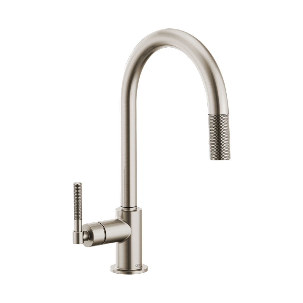 Brizo 63043LF-SS Litze Arc Spout Pull Down Knurled Handle Stainless