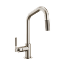 Brizo 63063LF-SS Litze Pull Down Angled Spout Knurled Handle Faucet Stainless