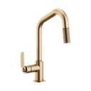 Brizo 63064LF-GL Litze Pull Down Angled Spout Kitchen Faucet Luxe Gold