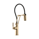 Brizo 63243LF-GL Litze Articulating Knurled Handle Faucet Luxe Gold