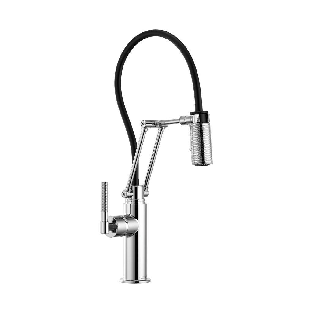 Brizo 63243LF-PC Litze Articulating Knurled Handle Faucet Chrome