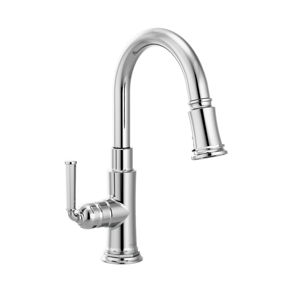Brizo 63974LF-PC Rook Single Handle Pull Down Prep Kitchen Faucet Chrome