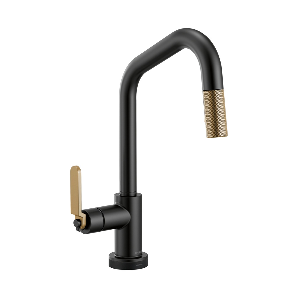 Brizo 64064LF-BLGL Litze Smart Touch Pull Down Angled Spout Faucet Luxe Gold Matte Black