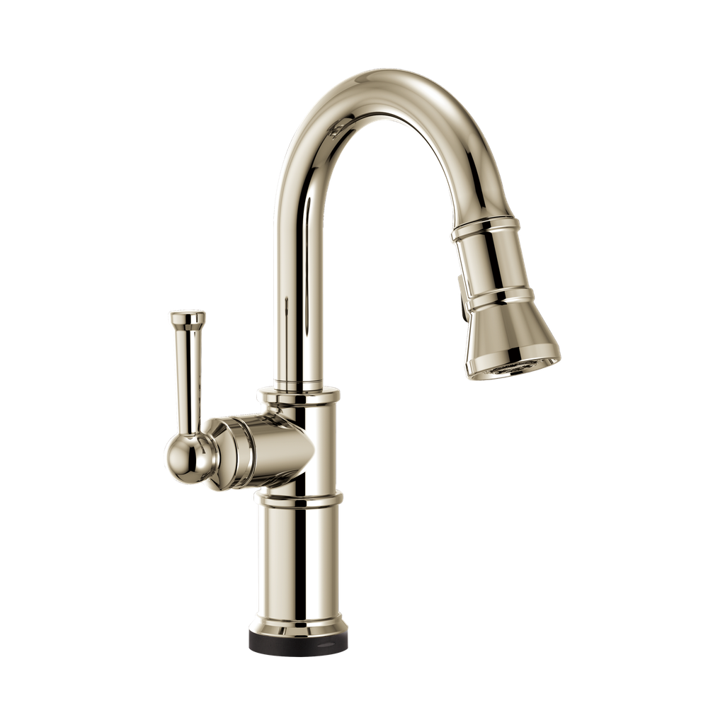 Brizo 64925LF-PN Artesso Smart Touch Pull Down Prep Faucet Polished Nickel