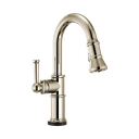 Brizo 64925LF-PN Artesso Smart Touch Pull Down Prep Faucet Polished Nickel