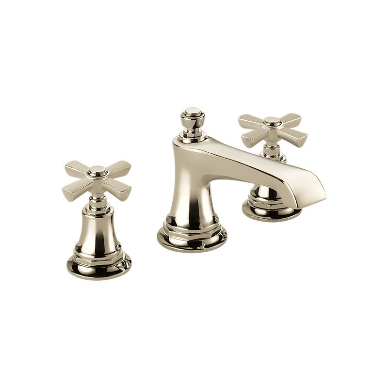 Brizo 65360LF-PNLHP Rook Widespread Lavatory Faucet Less Handles Polished Nickel