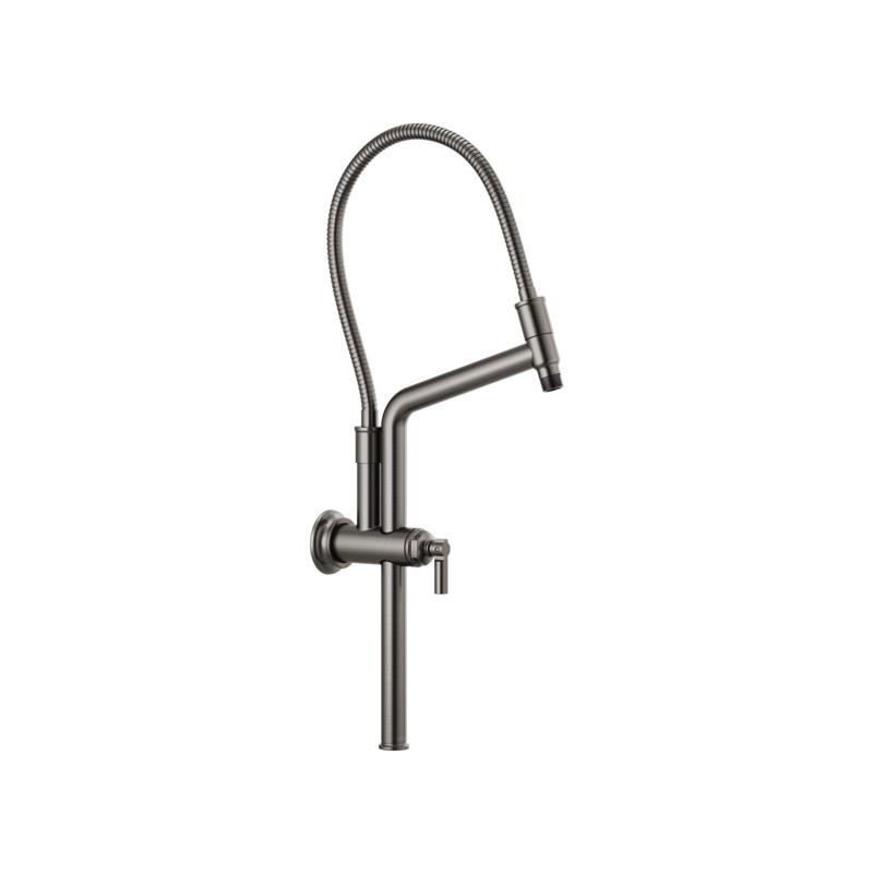 Brizo 81376-SL Invari Slide Bar Shower Arm And Flange Luxe Steel