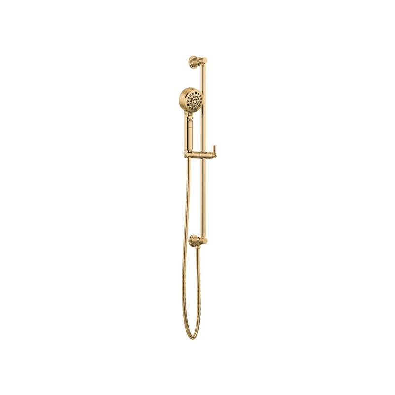 Brizo 88776-PG Invari H2Okinetic Multi Function Slide Bar Handshower Polished Gold