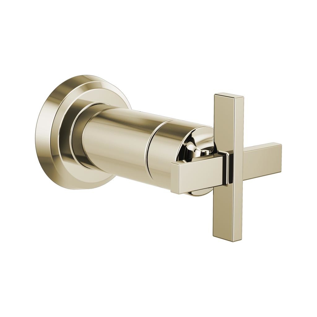 Brizo T66698-PN Levoir Sensori Volume Control Trim Cross Polished Nickel