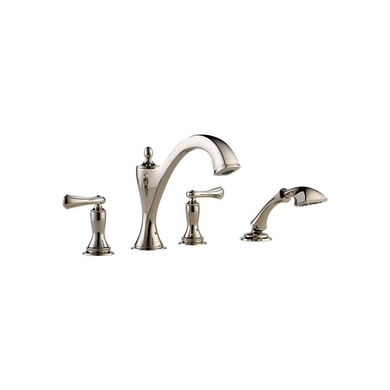 Brizo T67485-PNLHP Charlotte Roman Tub With Shower Trim Less Handles