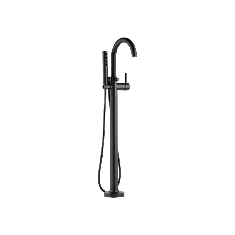 Brizo T70175-BL Odin Single Handle Freestanding Tub Filler Matte Black