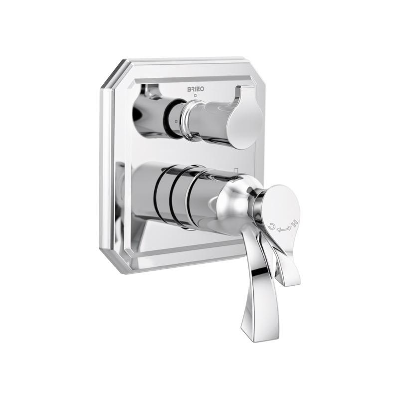 Brizo T75530-PC Virage Tempassure Thermostatic Valve 3 Function Diverter Chrome