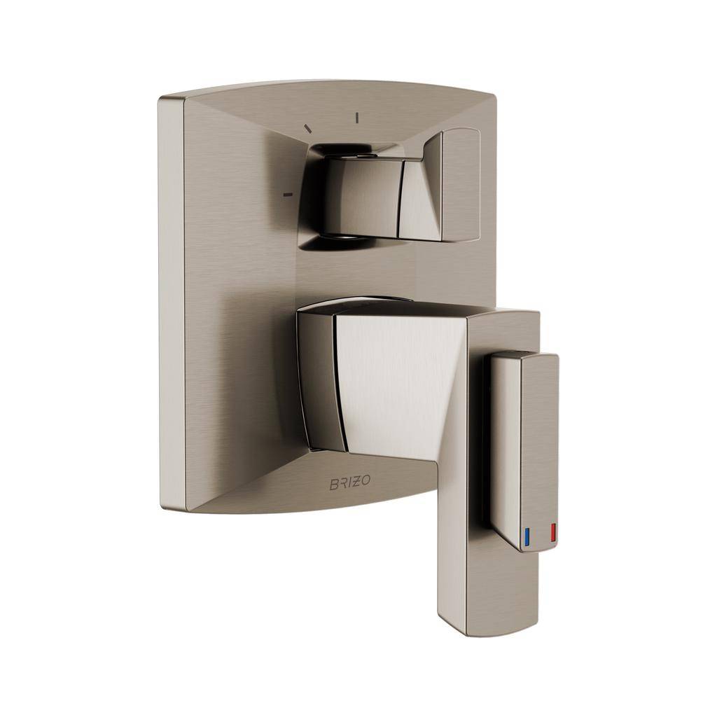 Brizo T75588-NK Vettis Thermostatic Valve 3 Function Diverter Trim Luxe Nickel