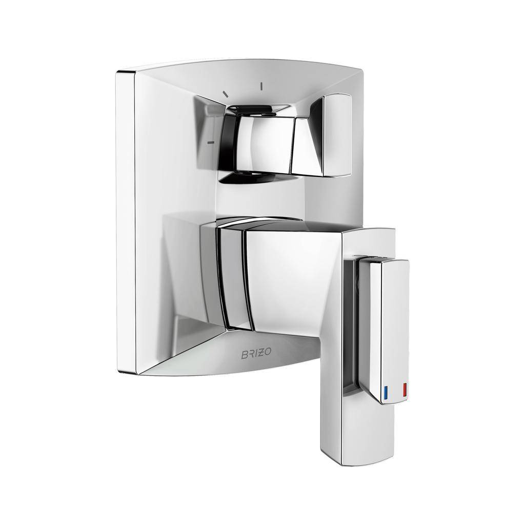 Brizo T75588-PC Vettis Thermostatic Valve 3 Function Diverter Trim Chrome