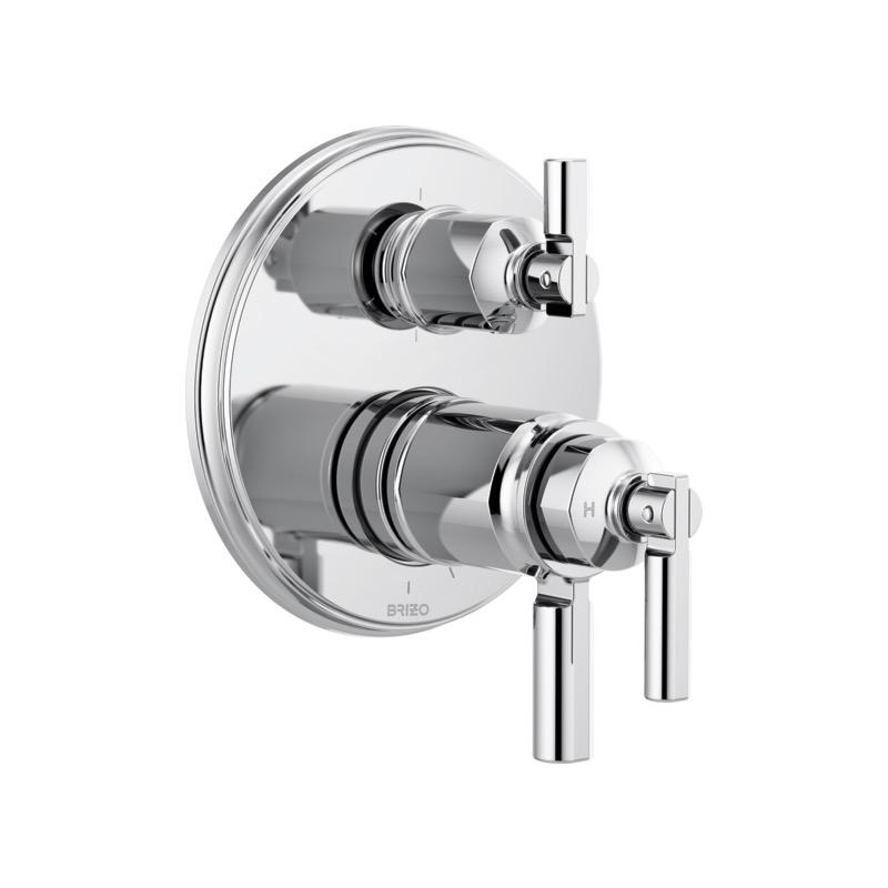 Brizo T75676-PC Invari Tempassure Thermostatic Valve 6 Function Diverter Chrome