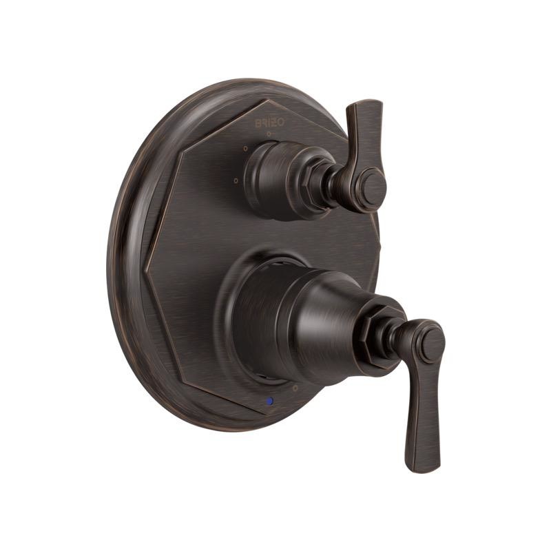 Brizo T75P560-RB Rook Pressure Balance Valve 3 Function Diverter Trim Venetian Bronze