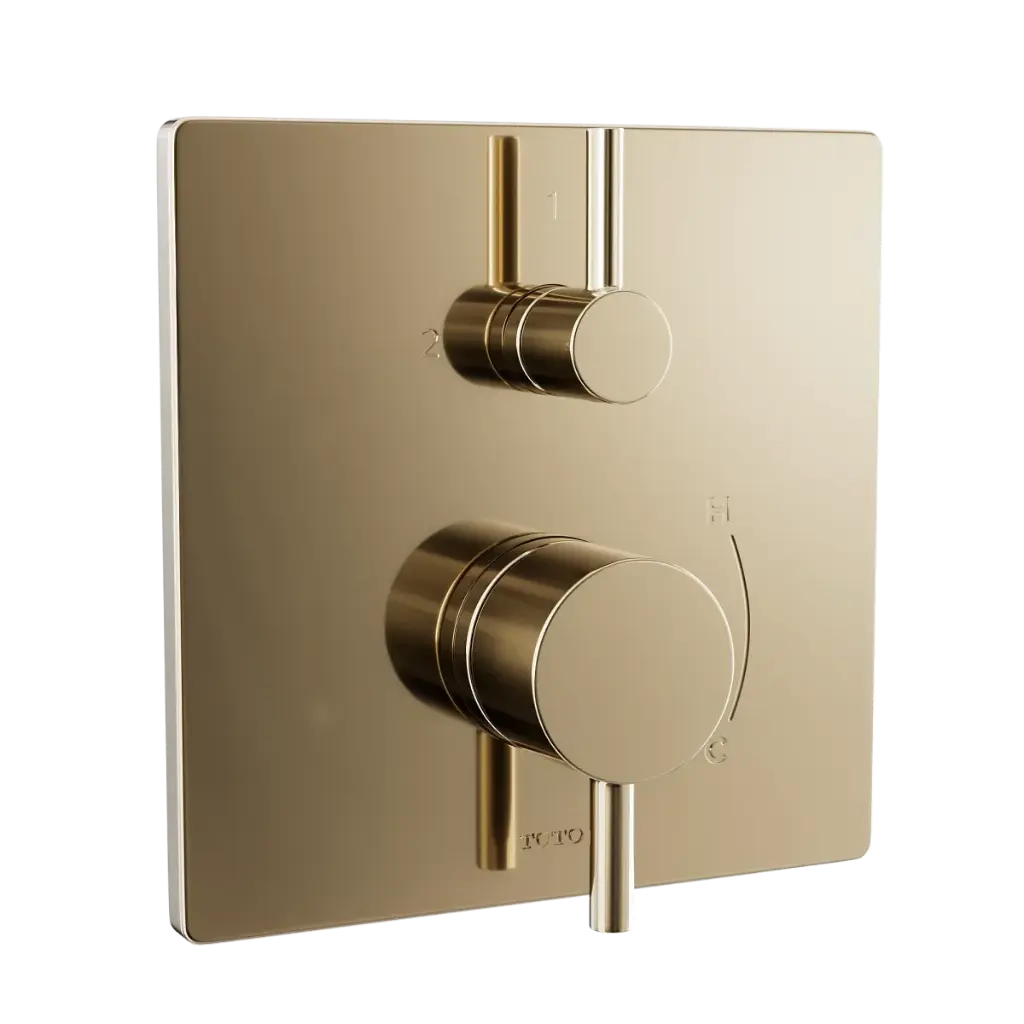 TOTO TBV02802U#PBR Pressure Balance Valve with Diverter Trim Polished Bronze