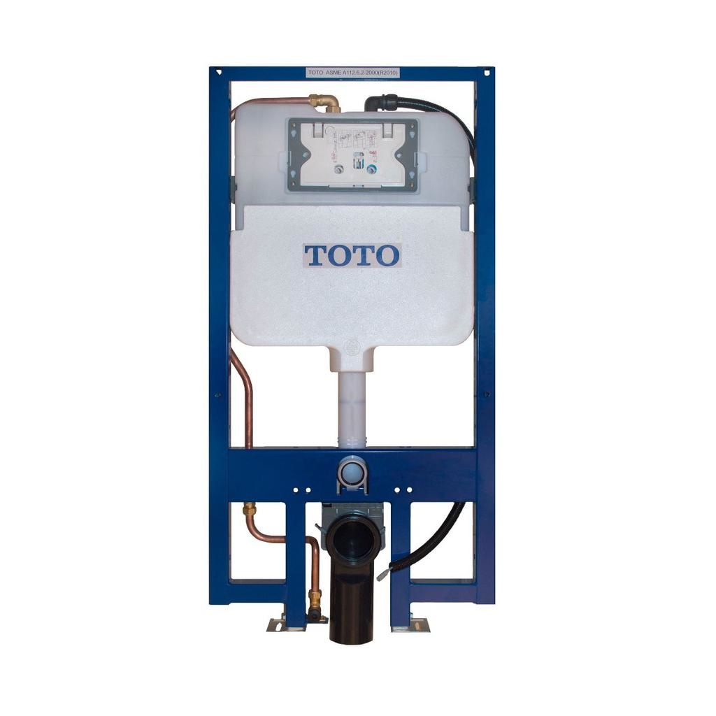 TOTO WT173MA Duofit In Wall Tank System 1.28 GPF .09 GPF with Auto Flush Copper Supply