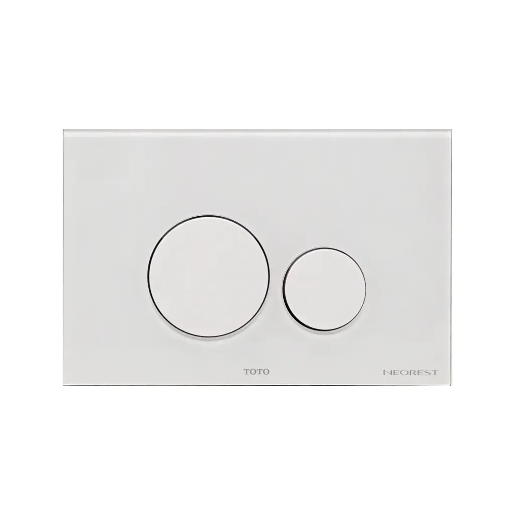 TOTO YT994#WH NEOREST Rectangle Push Plate Dual Button White