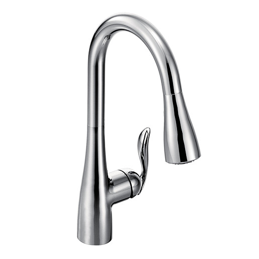 Moen 7594C Arbor Chrome One Handle High Arc Pulldown Kitchen Faucet