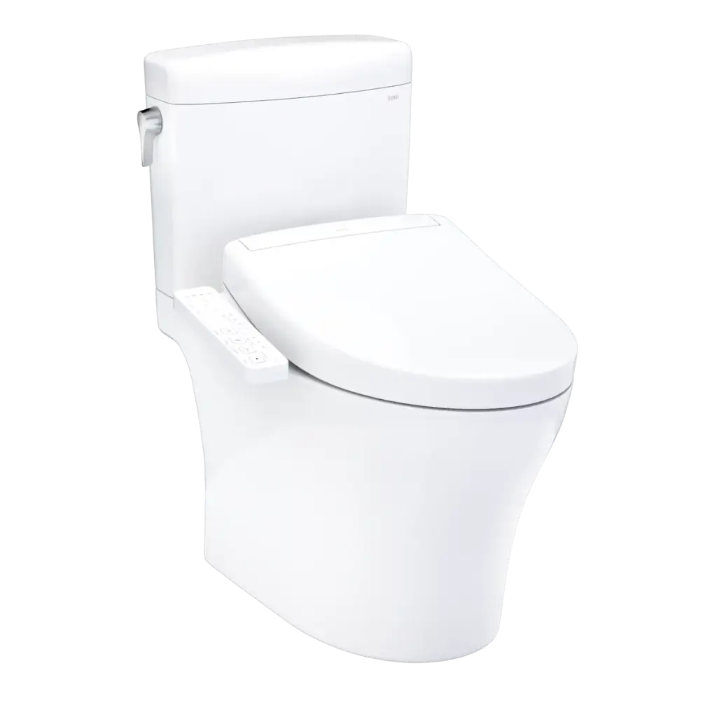 TOTO MW4363346CEMFGN#01 Aquia IV Cube Washlet Two Piece Toilet Cotton