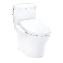 TOTO MW4363346CEMFGN#01 Aquia IV Cube Washlet Two Piece Toilet Cotton