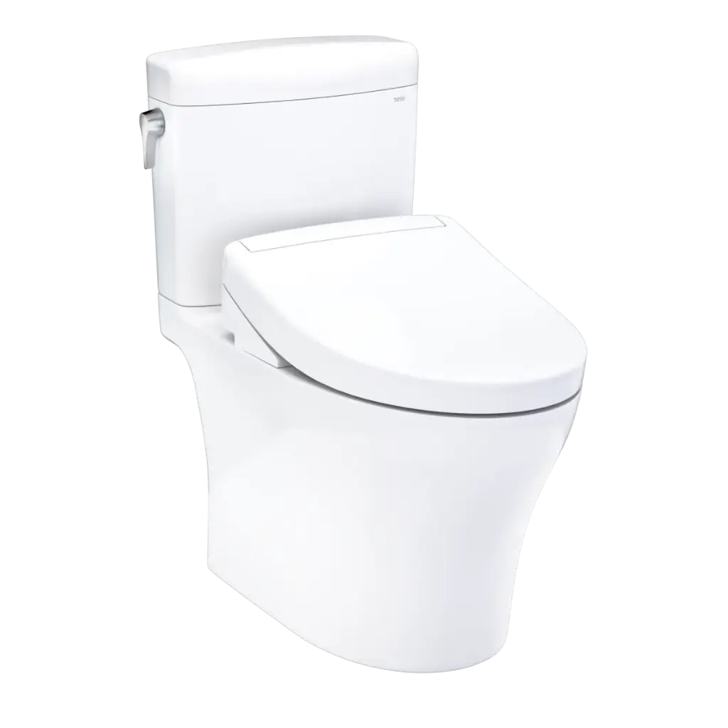TOTO MW4363446CEMFGN#01 Aquia IV Cube S5 Washlet Two Piece Toilet Cotton