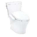 TOTO MW4483346CEMFGN#01 Aquia IV Arc Washlet+ S2 Two Piece Toilet Cotton