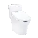 TOTO MW6463446CEMFGN#01 Aquia IV Washlet+ S5 One Piece Toilet Cotton