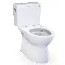 TOTO CST472CEFRG#01 Glaston Two Piece 1.28 GPF Toilet Right Hand Trip Lever Cotton