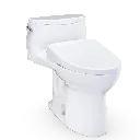 TOTO MW6184726CEFG#01 Ultramax Washlet+ Low Profile One Piece Toilet Cotton