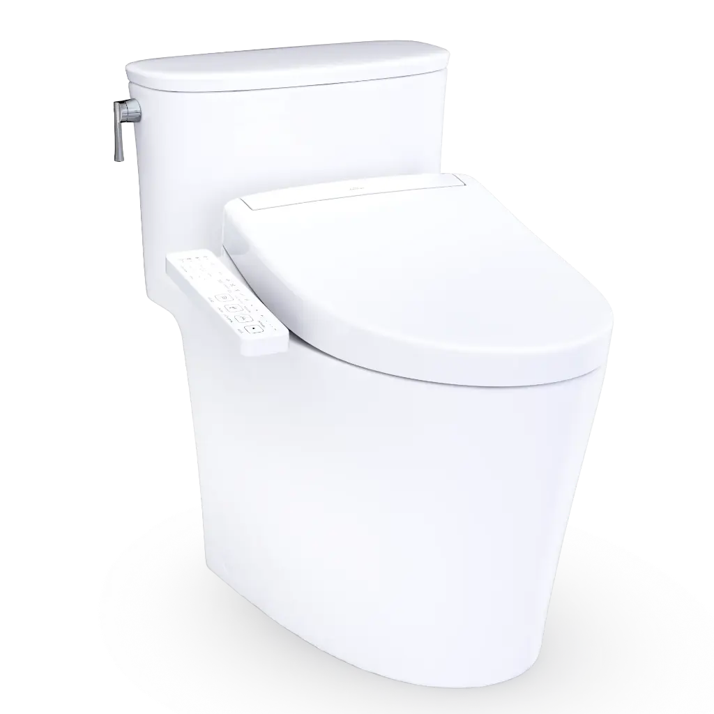 TOTO MW6863346CUFG#01 Aurora 1G Washlet+ S2 One Piece Toilet Cotton
