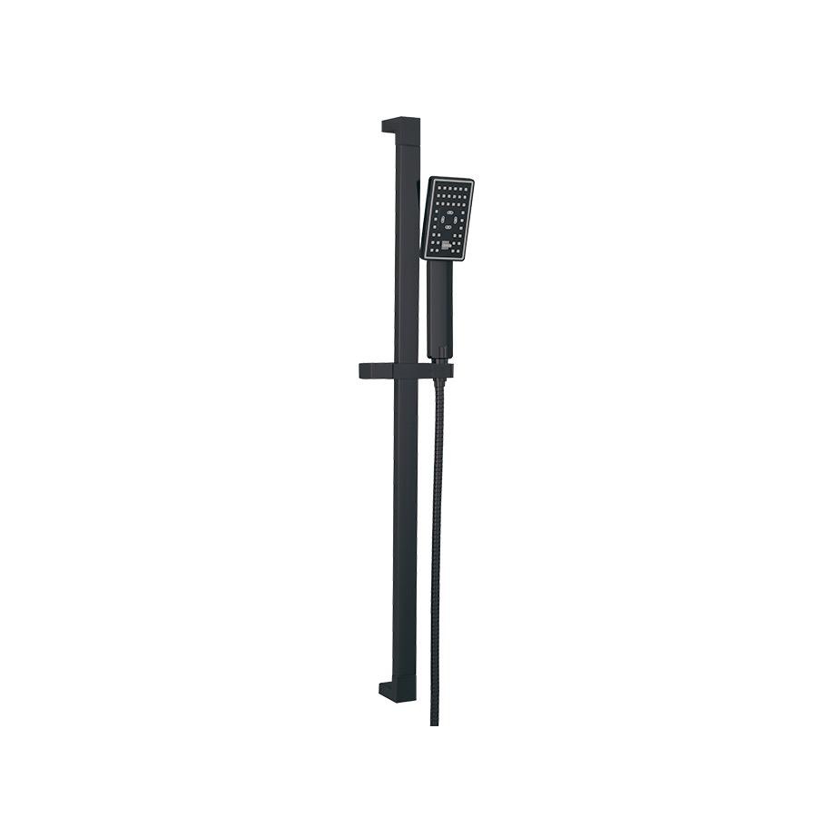 ALT 90841 Square Shower Rail Electro Black