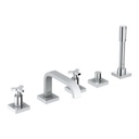 Grohe 25083001 Allure Five Hole Bathtub Faucet With Handshower Chrome