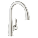 Grohe 30213DC1 Parkfield Single Handle Pull Out Kitchen Faucet Super Steel