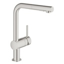 Grohe 30300DC0 Minta Single Handle Pull Out Kitchen Faucet Super Steel